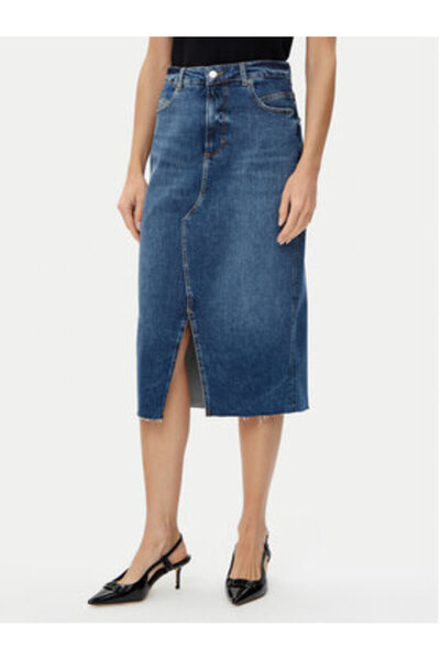BOSS Fustă din denim pentru femei 50512588 Albastră