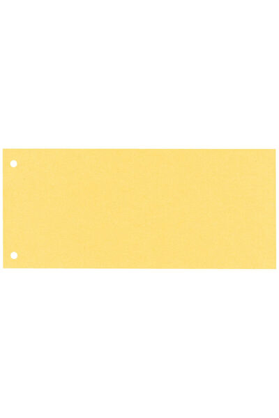 Esselte dividers, cardboard, partially recycled, with 2 perforations, 100 pcs/set, yellow