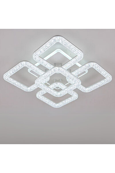 ALC-Shop Lustra LED Astrid cu Telecomanda, 114W, Dimabil, Alb