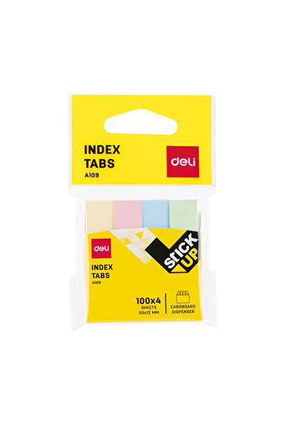 Deli Adhesive index paper 4 cul 100 f