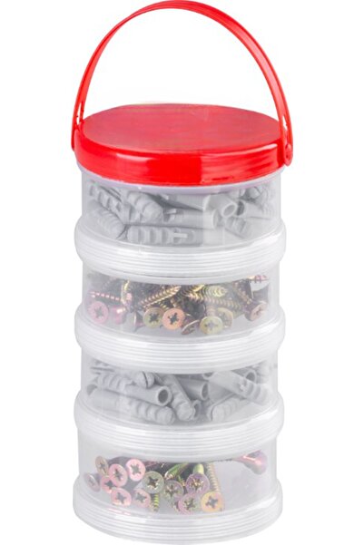 SGTT Set de 150 de șuruburi și dibluri, în cutie de transport din plastic