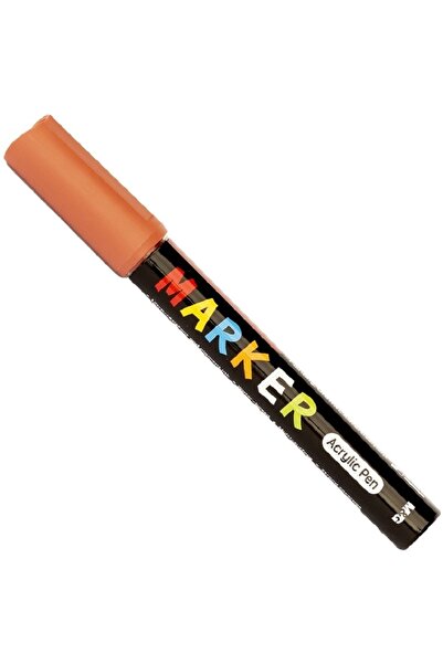 M&G Online Acrylic paint marker, round tip, 2mm, orange, M&G
