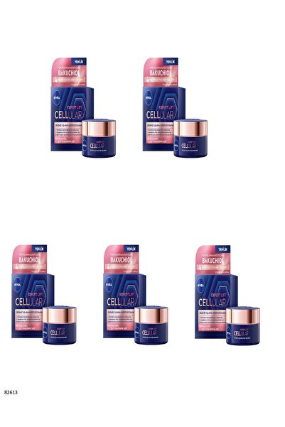 NIVEA 82613 Cellular Expert Lift Anti-Aging Night Cream 50 ml 5 Pieces