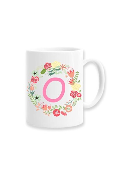 OEM Cană personalizată pentru femei cu inițiala numelui, Betaprint, albă, 330...