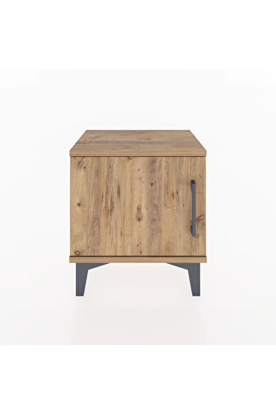 Dienni Arges Komodin Tek Raflı Tek Kapaklı 44x30x48 Çam-Çam