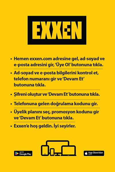 Exxen 3 Aylık Dijital Üyelik Kodu - Reklamlı