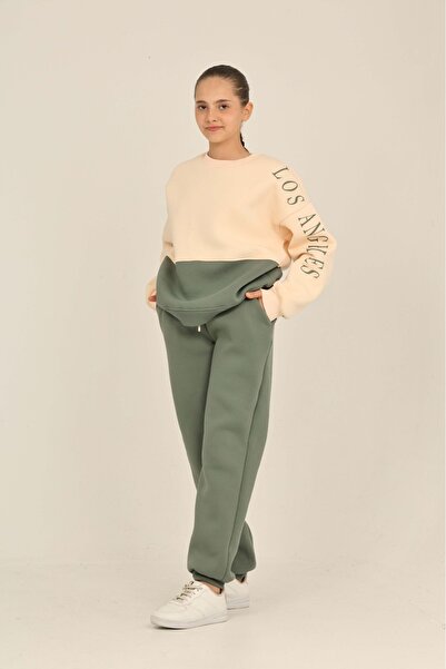 Toontoy Girl's Los Angeles Printed Tracksuit Set