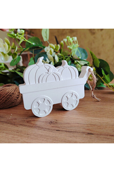 OEM Figurina din ipsos Caruta cu dovleci 11.5x8.5cm