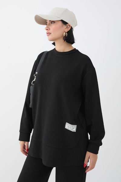 InStyle Black Suit with Label Detail