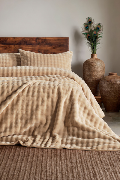 Doqu Home Набір ковдр Bubble для однієї людини, бежевий