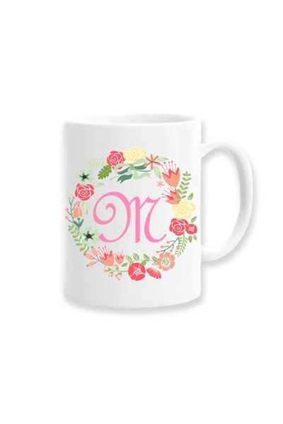 OEM Cană personalizată pentru femei cu inițială, Betaprint, albă, 330ml, Cole...