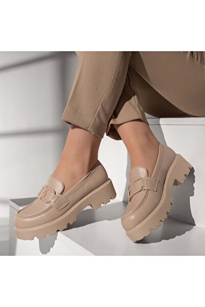 BMoD Pantofi casual bej pentru femei cu accesoriu decorativ MOD13093