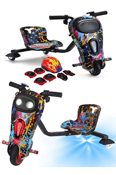 Fitness World لعبة سكوتر كهربائي صغير,سكوتر درفت كهربائي يتحمل حتى 80 كيلو