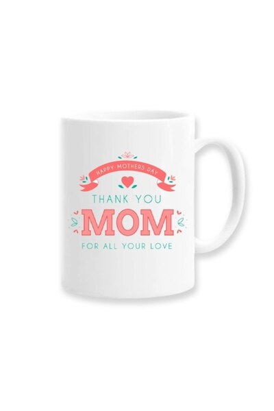 OEM Cană personalizată cu mesajul: „La mulți ani de Ziua Mamei, mulțumesc, ma...