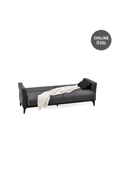 Enza Home Forte Plus 3'lü Yataklı Koltuk - Gri