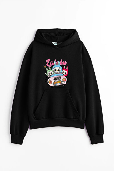 Let's Wear Labubu car printed premium 3 for kids. Thread compact sweatshirt