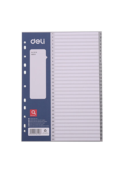 Deli Plastic index dividers 1-31