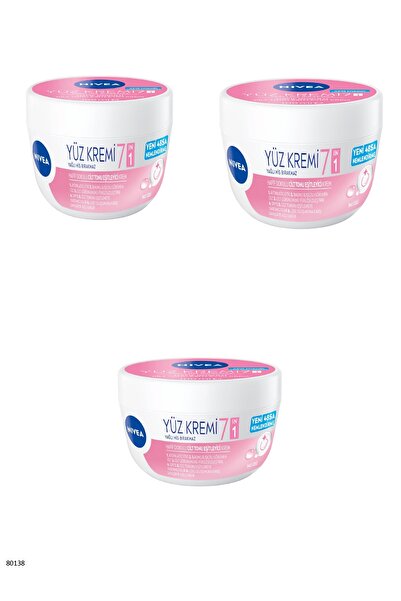 NIVEA 80138 7si1 Arada Cilt Tonu Eşitleyici Yüz Kremi 3 ADET