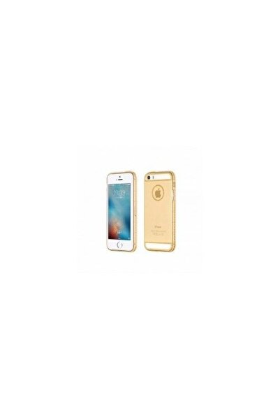 Apple Husa iPhone 5/5S Decorat Strasuri Tpu Auriu