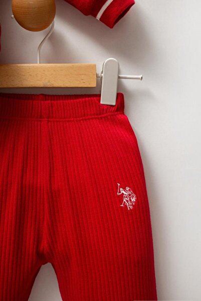 U.S. Polo Assn. Kids U.S. Polo Assn Usb2738 Baby Girl 2-Piece Set