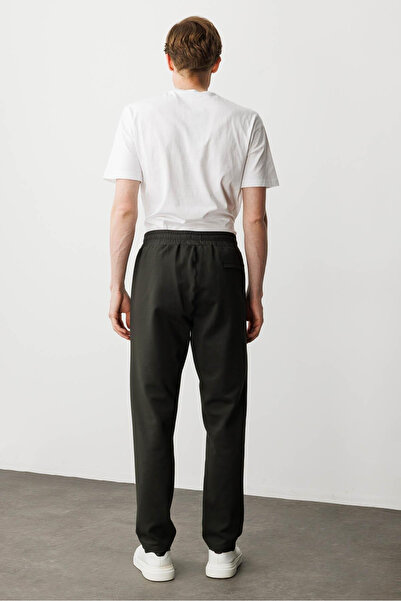 Desen Triko Men's Pocket Side Fabric Sweatpants K.Khaki