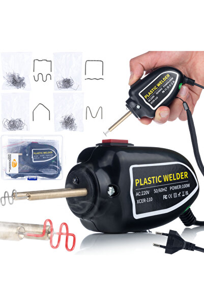 Rosfix Aparat Lipit Plastic RSC100W Set 400 Capse | 100W, LED, 230V, 400°C