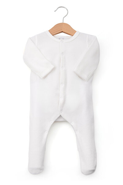 OEM Salopeta din catifea cu botosei si capse, inchidere frontala