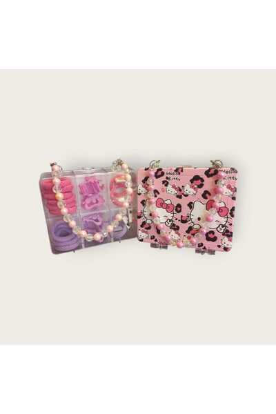 zeynobella Sanrio Karakterli Kız Çocuk Bebek için Kutuda Toka Lastik Seti Hed...