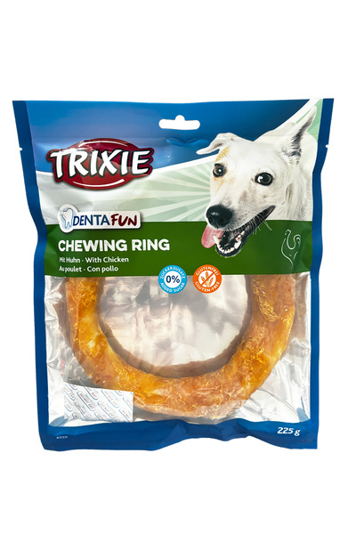 Trixie Recompensa Pentru Caini, Denta Fun, Inel Presat Cu Pui, 20 cm/225 g, 31331
