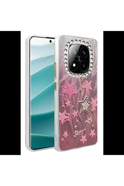 Joy Tekno Xiaomi Redmi Note 14 Pro 4G Kılıf Blade Aynalı Desenli Kapak