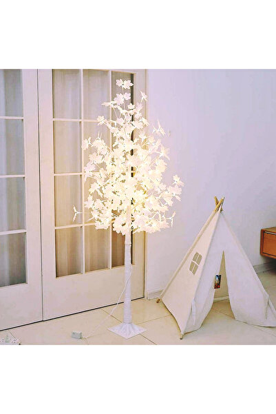 Wertcraft Copac decorativ sarbatori, iluminat 128 LED, 170 cm, alb rece