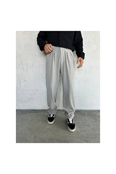 perasttesktil Erkek Baggy Kumaş Pantolon