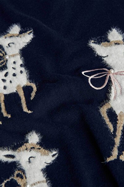 Boboli Дівчача сукня з принтом газелі