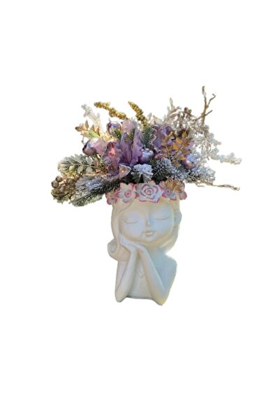 OEM Vaza ipsos cu aranjament floral inclus model 2