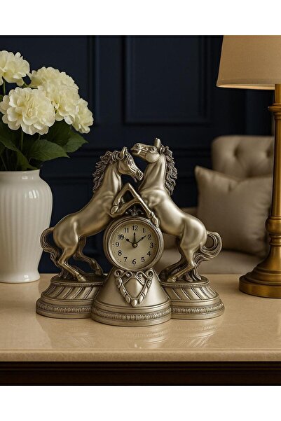 EVSA ŞIK DEKORATİF AT FİGÜRLÜ SAAT