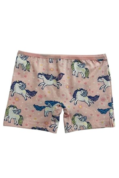 elmas kids Girl's Cotton Pink Unicorn Patterned Tank Top Boxer Set