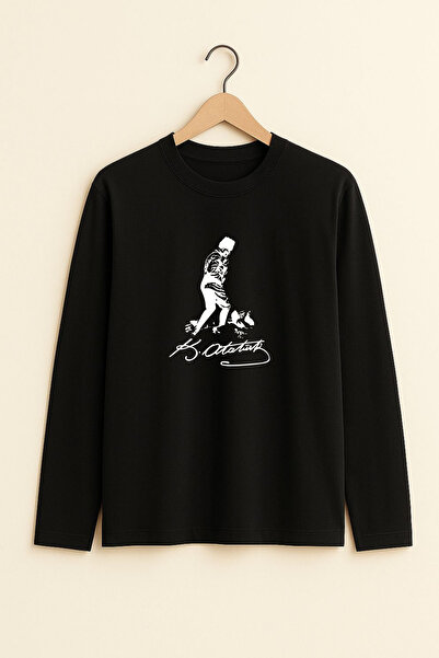 SHAKER CLOTHES Tricou pentru copii unisex cu mânecă lungă Ataturk cu imprimeu...