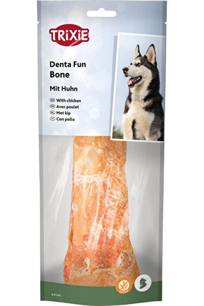 Trixie Recompensa Pentru Caini, Denta Fun, Os Presat Cu Pui, 20 cm/200 g 31345