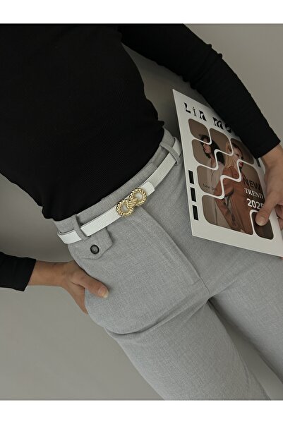 LİA KEMER حزام خصر نسائي ذهبي مع إكسسوارات، حزام يومي، حزام للسترات، حزام للب...