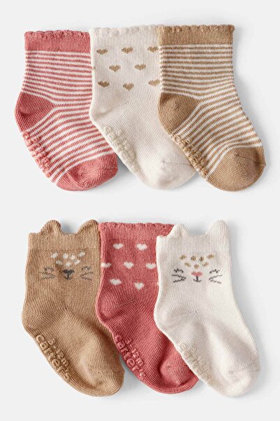 Carter's Baby Girl Patterned 6-Piece Socks