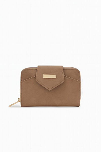 UCCELLO Leather Look Women's Wallet with Zipper Closure, Multiple Compartments for Cards and Money Compartment