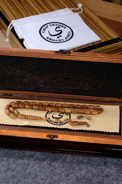 dergah tesbih Üstad Yusuf Cevher Özel Oyma İmame Sistemli Tasarım Kuka Tesbih