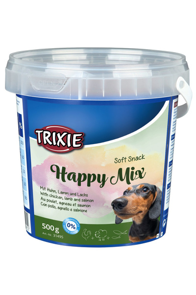 Trixie Recompense Pentru Caini, Soft Happy Mix Cu Pui/Miel/Somon, 500 g, 31495