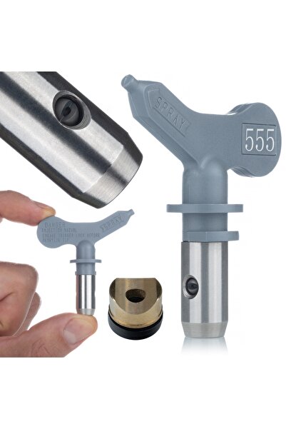 Rosfix Spray Gun Nozzle UltraHeavy 555 | Jet 30cm | Compatible with Graco, Wa...