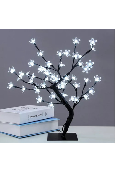 Wertcraft Pomisor decorativ sarbatori, iluminat 36 LED alb rece, 40 cm