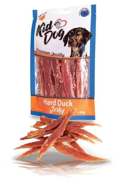 KIDDOG Recompense Pentru Caini, Piept de Rata, 80 g, A04634