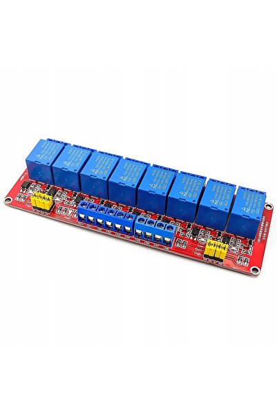 Rosfix Modul Releu 8 Canale 5V 10A H/L | Compatibil cu Arduino, Raspberry Pi