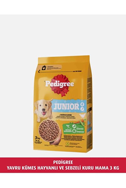 Pedigree YAVRU KÜMES HAYVANLI VE SEBZELİ KURU MAMA 3 KG