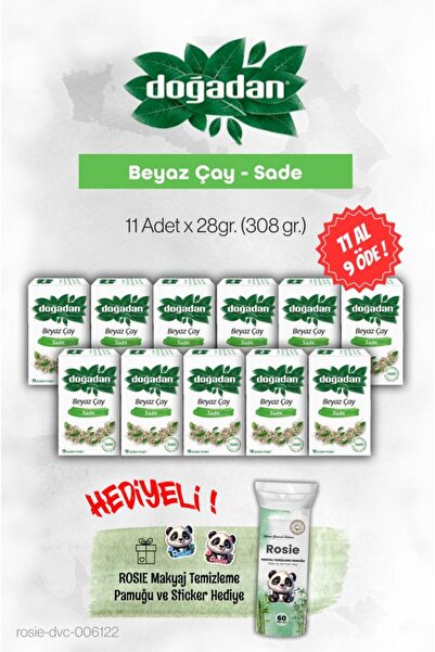 Doğadan White Tea Plain 28Gr Buy 11 Get 9 and Rosie