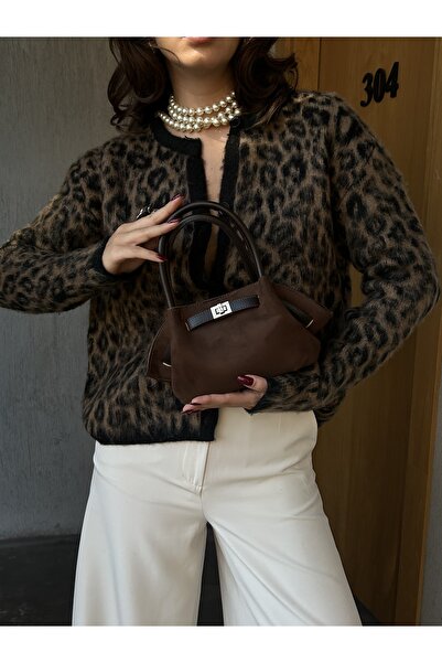 HONEY BAG Vudi Burgundy Women's Handbag with Special Lock Accessory